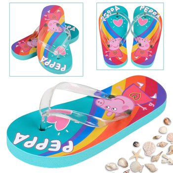 Świnka Peppa Kolorowe klapki/japonki dziewczęce, klapki na basen dla dziewczynki 25-26 EU - sarcia.eu