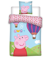 Świnka Peppa, Pościel niemowlęca, 2-elementowa, 100x135 cm