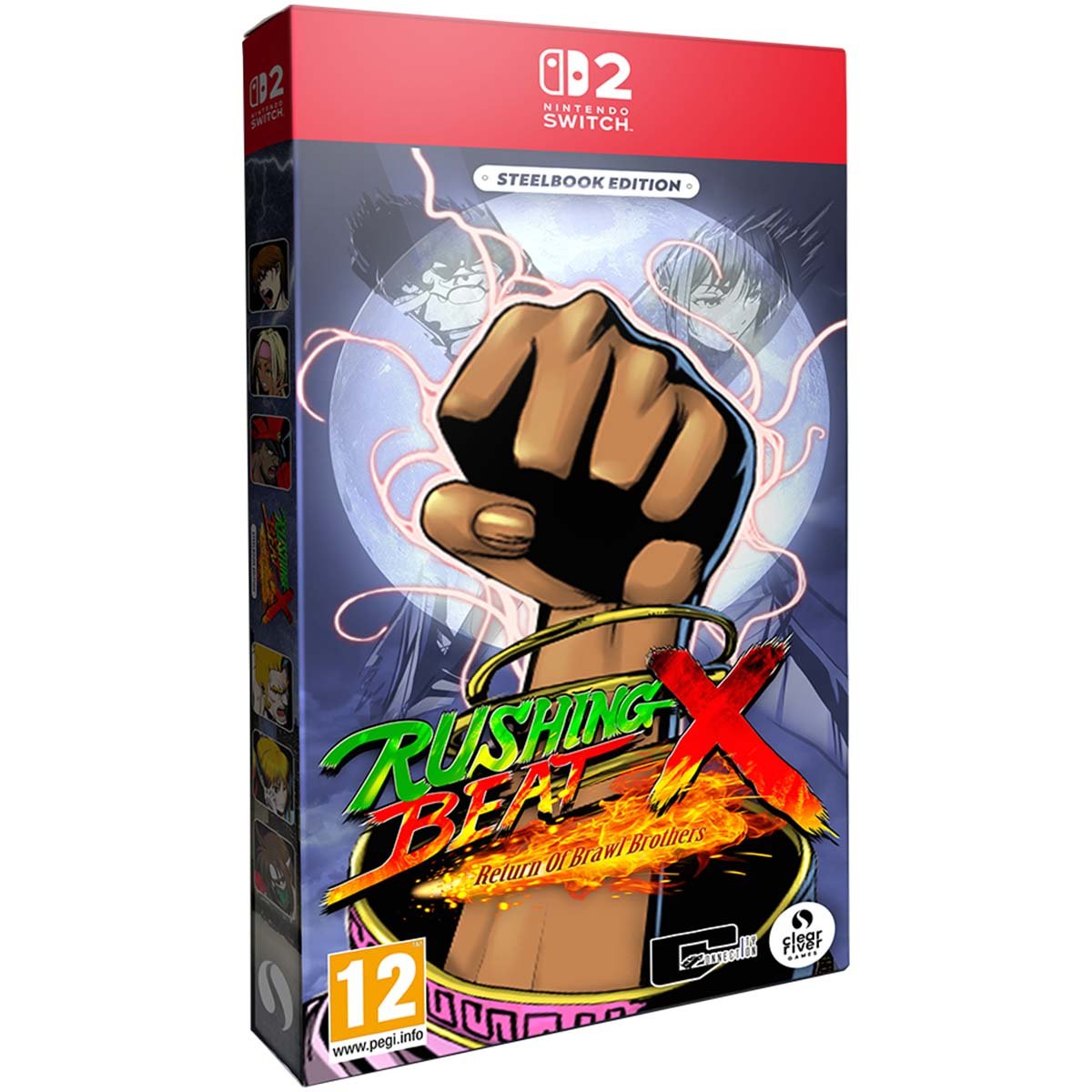 Switch 2 Rushing Beat X: Return of Brawl Brothers Steelbook Edition