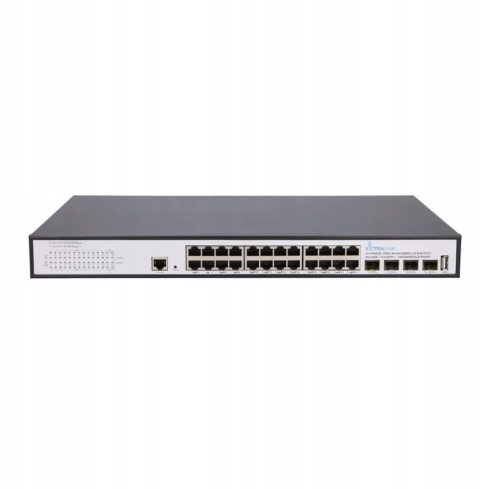 Фото - Комутатор ExtraLink Switch 24x PoE GIGABIT Hypnos Pro SFP+ L3 450W 