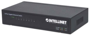 Switch Intellinet Gigabit 8x 10/100/1000 Mbps  RJ45 Desktop Metalowy - Intellinet