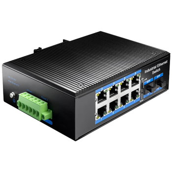 SWITCH LAN 8xRJ45 2xSPF IG1008S2 1Gbps przemysłowy - Cudy