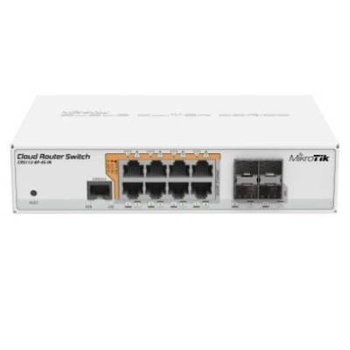 Switch Mikrotik CRS112-8P-4S-IN 8x 10/100/1000 4x SFP PoE+/Passive PoE - MikroTik