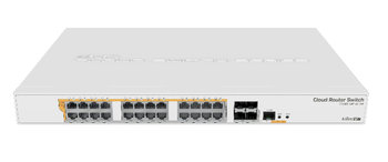 Switch Mikrotik RJ-45 IEEE 802.1Q CRS328-24P-4S+RM - MikroTik
