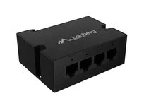 Switch niezarządzalny Lanberg 1xIN 3xOUT 100Mb PoE Extender Fast Ethernet DIN Rail 30W Lanberg