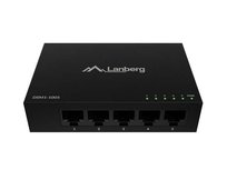 Switch niezarządzalny Lanberg 5x 1GB/s Gigabit Ethernet Desktop 12V (Obudowa metalowa) Lanberg