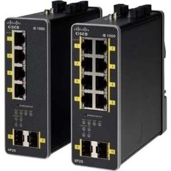 Switch PoE L2 GUI IE-1000 - CISCO - 2GE SFP + 4 porty miedziane FE - Czarny - Cisco