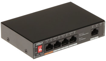 SWITCH POE SF1005P 4-PORTOWY, 4 PoE DAHUA - Dahua