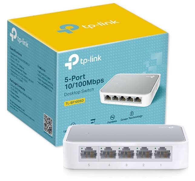 SWITCH TP-Link SF1005D | 5xLAN 100 Mb/s