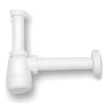 SYFON NISKI UMYWALKOWY / BIDET BUTELKOWY Półsyfon do umywalki biały rurowy Inna marka