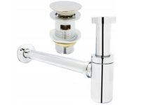 SYFON UMYWALKOWY + KOREK KLIK-KLAK Z PRZELEWEM