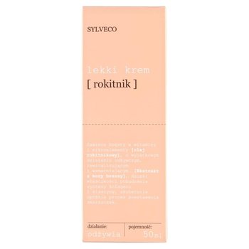 Sylveco, Lekki krem Rokitnik, 50 ml - Sylveco