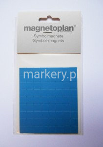 Symbol magnetyczny kwadrat niebieski 10x10 mm - MAGNETOPLAN