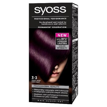 Syoss, Color, farba do włosów, 3-3 Ciemny fiolet - Syoss