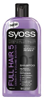 Syoss, Full Hair 5, szampon do włosów przerzedzających się, 500 ml - Syoss