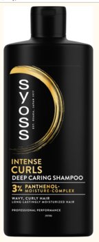 Syoss, Intense curls, szampon do włosów falowanych i kręconych, 440 ml - Syoss