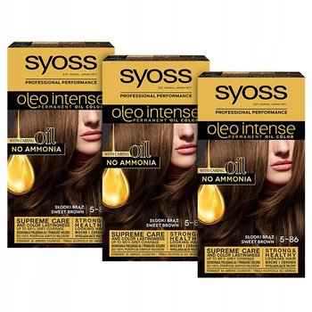 Syoss Oleo Intense Farba 5-86 Słodki Brąz x 3 szt  - Syoss