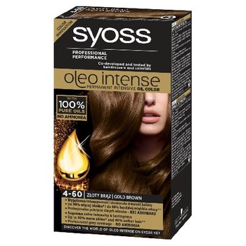 Syoss, Oleo Intense, farba do włosów, 4-60 Złoty brąz - Syoss