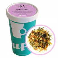 Sypana herbata owocowa DOLCE VITA jabłka winogrona papaja 120g premium - herbata liściasta sypana mieszanka napar susz