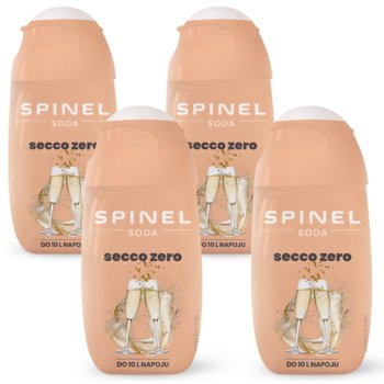 Syrop bezalkoholowy SPINEL Soda Secco, 4 szt. - 65 ml koncentrat do saturatora napój gazowany secco zero cukru vegan - Spinel