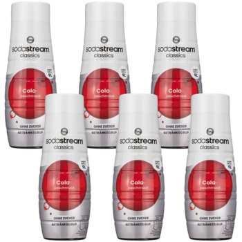 Syrop Cola bez cukru SODASTREAM Cola Zero, 6 szt - 440 ml koncentrat do saturatora woda gazowana napój gazowany - SodaStream