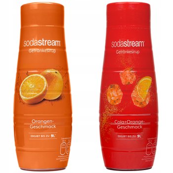 Syrop do napojów SODASTREAM Pomarańcza Cola Orange, 2 szt. - 440 ml koncentrat do saturatora woda gazowana napój gazowany - SodaStream