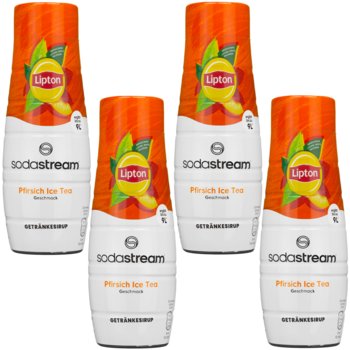 Syrop do napoju SODASTREAM Lipton Ice Tea, 4 szt. - brzoskwinia koncentrat do wody saturator herbata mrożona - SodaStream