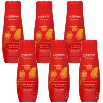 Syrop do saturatora SODASTREAM Cola Orange, 6 szt. - koncentrat napoju gazowanego 9l smak pomarańczowo-kolowy - SodaStream