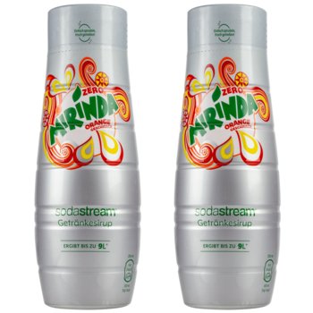 Syrop do saturatora SODASTREAM Mirinda Zero, 2 szt. - 440 ml napój bez cukru koncentrat pomarańczowy gazowana woda - SodaStream