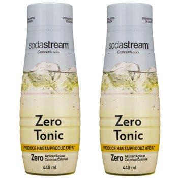 Syrop do saturatora SODASTREAM Tonic Zero, 2 szt. - 440 ml napój gazowany bez cukru koncentrat - SodaStream