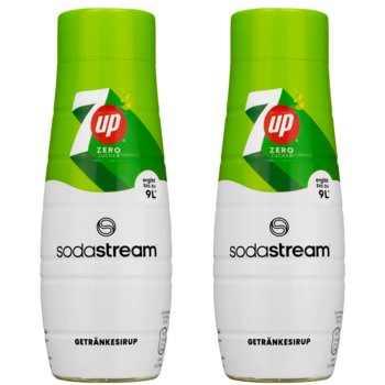 Syrop do wody SODASTREAM 7UP Free, 2 szt. - bez cukru 440ml koncentrat do saturatora napój gazowany zero kcal - SodaStream