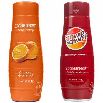 Syrop do wody SODASTREAM Schwip Schwap Pomarańcza, 2 szt - zestaw smakowy do saturatora napój gazowany cola orange - SodaStream