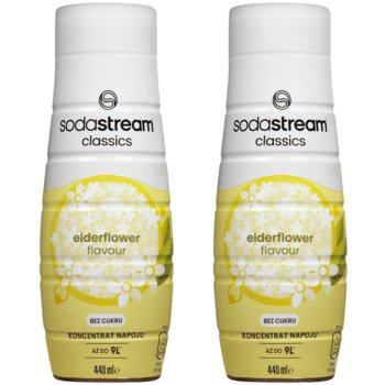 Syrop gazowany bez cukru SODASTREAM Elderflower, 2 szt. - 440 ml koncentrat czarny bez napój do saturatora - Inna marka