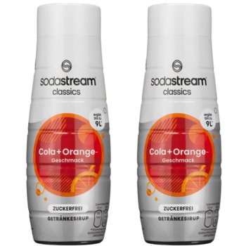 Syrop gazowany SODASTREAM Cola Orange Zero, 2 szt. - 440 ml bez cukru koncentrat do wody sodowej napój light saturator - SodaStream