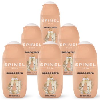 Syrop gazowany SPINEL Soda Secco Zero, 6 szt. - 65 ml bezalkoholowy koncentrat do saturatora napój musujący bez cukru - Spinel