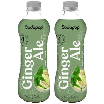 Syrop imbirowy SODAPOP Bar-Edition, 2 szt. - 500ml koncentrat do napojów gazowanych vegan Moscow Mule Virgin Mule - Sodapop