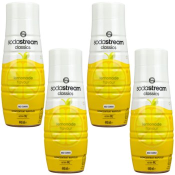 Syrop lemoniada SODASTREAM Lemonade, 4 szt - 440 ml koncentrat bez cukru do wody gazowanej saturatora napój cytrusowy - SodaStream