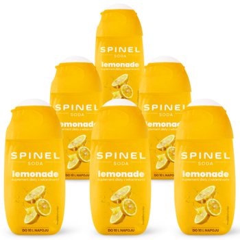 Syrop lemoniada SPINEL SODA, 6 szt. - 65 ml bez cukru witaminy B do wody saturatora koncentrat 10L - Spinel