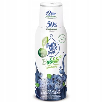 Syrop owocowy FRUTTAMAX Borówka Light - 500 ml bez cukru do wody 50% soku niskokaloryczny napój koncentrat - FruttaMax