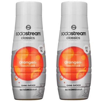 Syrop pomarańczowy SODASTREAM Pomarańcza, 2 szt. - bez cukru koncentrat do saturatora napój gazowany 440ml - SodaStream