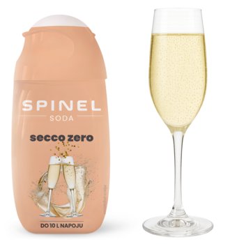 Syrop Secco Zero SPINEL SODA koncentrat, 1 szt. – 65 ml do saturatora bez cukru bezalkoholowy napój musujący wegański niskokaloryczny 10L - Spinel