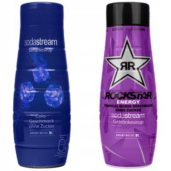 Syrop smakowy SODASTREAM Cola bez cukru, 2 szt. - Tropical Guava zero kalorii do saturatora napój gazowany bez cukru - SodaStream