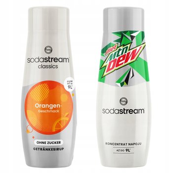 Syrop SodaStream Orange Zero Pomarańcza Bez Cukru + Koncentrat Mountain Dew - SodaStream