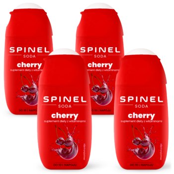 Syrop wiśniowy SPINEL Soda, 4 szt. - bez cukru z witaminami B do saturatora napój koncentrat 10L - Spinel