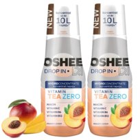 Syrop witaminowy OSHEE Drop, 2 szt. - Ice Tea Brzoskwinia bez cukru napój herbaciany koncentrat 500 ml Inna marka