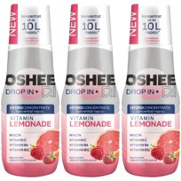 Syrop witaminowy OSHEE DROP IN, 3 szt - 500 ml malinowo-grejpfrutowy napój bez dodatku barwników i aromatów vitamin lemonade Inna marka