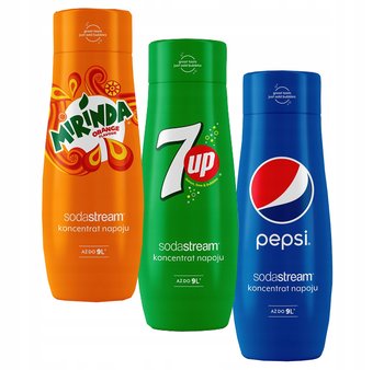 Syropy do saturatora Sodastream Pepsi Mirinda 7UP - SodaStream