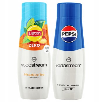 Syropy SodaStream Lipton Ice Tea Peach Zero Brzoskwinia Bez Cukru + Pepsi - SodaStream