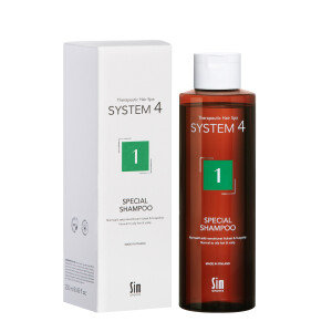 System 4, Special Shampoo 1, łupież tłusty, ŁZS, łuszczyca 250 ml - System 4 Therapeutic Hair SPA