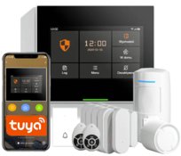 SYSTEM ALARMOWY BEZPRZEWODOWY DO DOMU WIFI TUYA GSM ZESTAW SMS 4G APLIKACJA